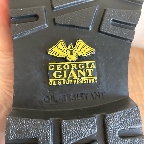 Georgia Boot Men’s Slip & Oil Resistant Work Shoes 7.5 Wide GR270 Romeo NWOB - Picture 8 of 14